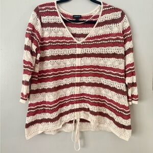 Torrid Multicolor Knit Sweater Crop Sassy